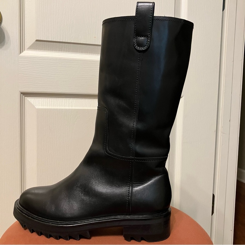 TAMARA MELLON Boots EASY RIDER Black - Sz 8.5 (EU 38.5) Made in Italy EXCELLENT! - Picture 9 of 15